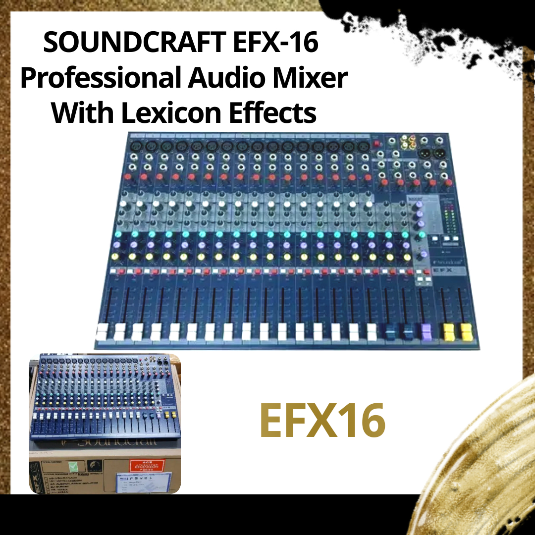 Soundcraft EFX16 20 Channel Professional Audio Mixer with Lexicon Effects